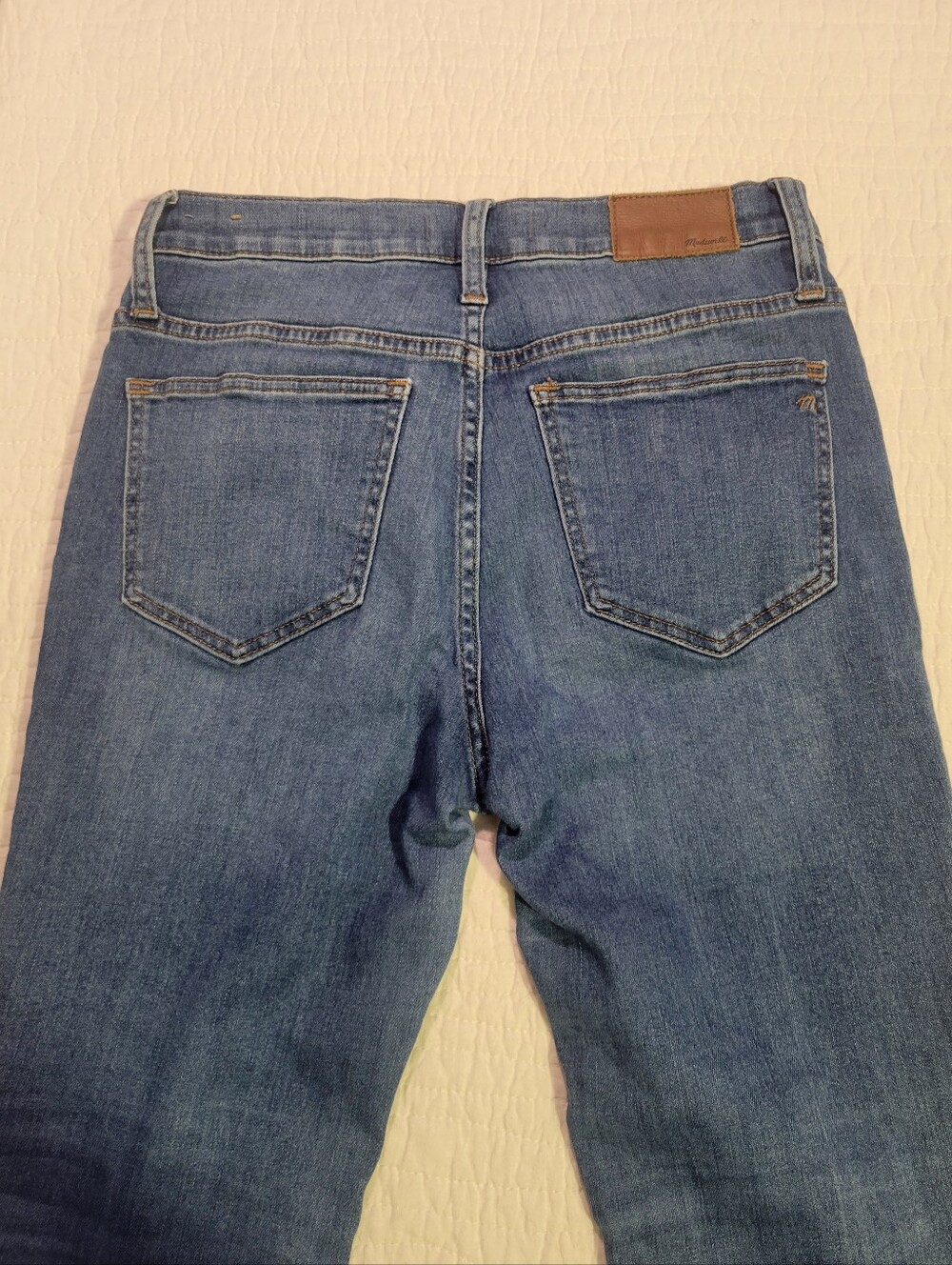 Madewell Cali Demi Boot Jeans in Medium Blue Wash - Picture 8 of 8